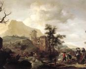 菲利普斯沃夫曼 - Stag Hunt in a River